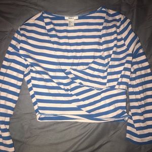 Crop top ballet pink and royal blue